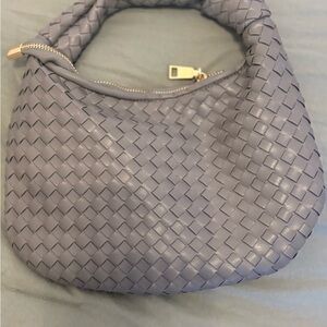 Anthropologie Gray Woven Hobo Bag never used